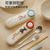 COOKSS chopsticks 304 stainless steel portable tableware student children's chopsticks and spoon set box complete 2-piece set for office workers