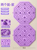 Condist traditional Chinese medicine round acupressure board super jogging foot massage mat indoor in situ running special sole toe pressure board 60cm 2 pieces splicing pack 9 large magnets for physical therapy to step out of health new 8-corner rose purple
