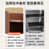 Humanity Chengjia solid wood bookshelf vertical floor-standing bookcase multi-layer storage rack with narrow slit in the corner to store small shelves and storage rack integrated six layers widening and deepening walnut color 50*30*166cm 15mm thickened solid wood ecological board