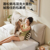 Lin's Home Furnishing Fabric Bed Cream Puff Bed High Box Bed Floor Master Bedroom Queen Bed Double Bed 1.8m x 2m BC512