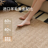 Saibosqimeng Paris French imported wool carpet living room retro light luxury bedroom cream style high-end 140*200CM
