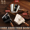 Olodo coffee extraction cup espresso cup 304 steel with scale coffee liquid extraction cup measuring cup liquid concentrated small cup double V mouth (glossy silver 120ml) walnut handle