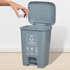 Kitchen trash can kitchen foot pedal large large capacity foot pedal with lid liner outdoor sanitation household catering commercial thickened 15L thickened foot pedal bucket