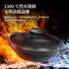 Clay pot, household stew pot, ceramic clay pot rice, gas stove, special dry-fired commercial soup, high temperature resistant small clay pot with lid (extra thick to prevent cracking), suitable for 5-6 people 3.3L