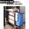 Shuyu guest room linen cart cleaning trolley multi-functional three-layer mobile wheeled hotel cleaning trolley tool trolley single-sided wheel-brown (thick PP material)