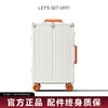 VCC suitcase for women, good-looking, large-capacity trolley case, password box, cocoa suitcase, business trip, student suitcase, male, white and purple, 20 inches