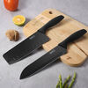 Carole German black steel knife set kitchen knife cutting board two-in-one home kitchen dormitory food supplement kitchen knife fruit knife fruit knife black