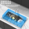 BSITN kitchen sink large single-slot sink integrated basin household stainless steel dishwashing sink handmade basin BS003