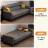 Muchi sofa living room 2025 new modern simple folding sofa bed all-in-one dual-purpose rental house sofa small apartment dark gray scratch-resistant and wear-resistant cat scratch leather three-seater 1.7m *0.95m +2 pillows
