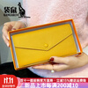Kangaroo (KANGAROO) brand luxury genuine leather wallet for women, exquisite 2025 new soft cowhide long card holder, all-in-one bag, feminine, black, first-layer cowhide inside and outside, gift box