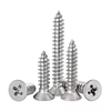 Tianli 304 stainless steel self-tapping screws, cross countersunk head flat head screws, extended KA wood screws