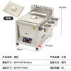 Fryer gas stall frying and cooking all-in-one pot commercial Oden cooking machine fried skewers pot liquefied gas luxury single pot bare metal 1L
