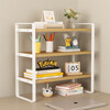Boundary line bookshelf desktop storage rack simple bookshelf desk shelf storage rack iron shelf countertop multi-layer storage rack