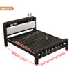 Yijian Free Shipping to Home Bed Iron Bed Double Bed Frame Extra Thick Iron Bed 1.5m