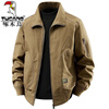 Woodpecker Jacket Men's Autumn and Winter 2025 New Pilot Cotton Work Jacket Fashionable Loose Casual American Retro Camel Brand Special Price Clearance Pickup L Recommend wearing 115-130 catties