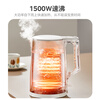 Midea electric kettle household kettle small capacity 0 coating food grade 304 stainless steel double layer anti-scald all steel seamless 1.5L capacity 1566