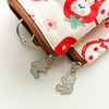 Shiganu zipper key bag for women, anti-scratch card slot, multi-functional storage, Meiji Strawberry Rabbit, small zipper model