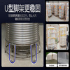 New Warriors stainless steel water tank 304 thickened agricultural large-capacity vertical horizontal water tower water storage tank household round bucket 1 ton vertical 304 stainless steel