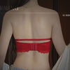 Victoria Ballet Red Underwear Women's 2025 New Year of the Wedding Bride Small Breast Push Up Lace Bra Panties Set Sexy Lucky Red (Gift Box Set) 75B =34 (AB Tong Cup)