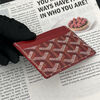 Second-hand 99 new Goya (GOYARD) card holder card holder 10.5 7.5 0.5cm red