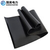 Guohao Electric Power High Voltage Insulating Mat 35kv Insulating Rubber Mat Floor Mat Black Industrial Power Distribution Room Rubber Sheet 1m*5m*12mm Thick/Roll Rubber 35KV 5 Days