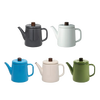 Enamel boiling water white teapot open flame induction cooker coffee hand brewing kettle 1.5L green - 1.5L 1L (inclusive) - 2L (not included)