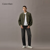 Calvin KleinJeans spring and autumn men's retro trendy American college style ck suede letter baseball uniform single jacket