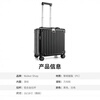 Walker Shop Light Luxury Brand Luggage Men's and Women's Aluminum Frame Carry-on Case Small Trolley Case Short-distance Business Travel Password Box White 16 Inches