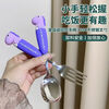 Mingyu Cartoon 304 Stainless Steel Anti-scalding Handle Dinosaur Dinosaur Children's Tableware Home Student Portable Set Green Cartoon Dinosaur Dinner Fork