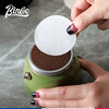 Bincoo Italian coffee machine handle round powder bowl special filter paper Moka pot 51/53/58mm universal 100 pieces filter powder bowl filter paper-51MM 100 pieces