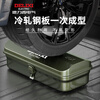 Delixi multifunctional household hardware tool box industrial grade storage box thickened metal auto repair tin car box