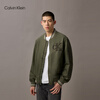 Calvin KleinJeans spring and autumn men's retro trendy American college style ck suede letter baseball uniform single jacket