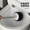 Toilet brush with no dead ends, household wall-mounted toilet brush, pit cleaning god long-handled toilet brush, aluminum alloy rod toilet brush * 3