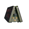 BDTH Beidou Tianhui Beidou Satellite Multifunctional Timing Time Desk Clock LED Triangle Clock TH-JTA52 Military Green