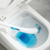 Japanese toilet brush, disposable toilet brush, disposable toilet brush with no dead ends, self-contained cleaner, dolphin style + 12 replacement heads + hook