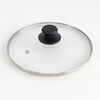 LZVZV non-stick frying pan lid 304 stainless steel heat-resistant glass visible lid unprinted matching lid for 24cm frying pan. The lid is about 25cm in diameter and suitable for frying pans with an inner diameter of 24cm.