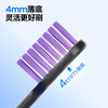 Half-and-half simple high-density soft-bristled toothbrush with wide head and thin base to protect gums, clean and slim 5 pieces
