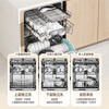 Haier Mailang set series W5000Plus+ dishwasher built-in double-sided washable 20 sets large capacity 60000Pa high water pressure 10 days net storage EYBW20566GHU1