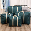 Large-capacity moving bag, quilt, clothing storage bag, luggage bag, travel packing bag with dust-proof and moisture-proof handbag, extra large size, length 80X height 55X side width 26cm, dark green thickened, dust-proof and moisture-proof, large capacity travel moving bag