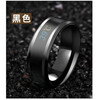 Temperature-sensitive ring automatically changes color for a male couple and a female Korean version of titanium steel to display temperature and personality, fashionable temperature-sensitive ring ring for men, trendy titanium steel, fashionable personality, cool and versatile finger, Korean version smart ring, silver, size 10 finger circumference 62.1mm