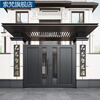 Suofan Aluminum Art Villa Courtyard Gate Aluminum Alloy Wall Garden Door Rural Self-Built House Yard Electric Double Opening Sliding Door 3.0 Aluminum Art Double Door