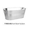 He Jiagong ice bucket iron bucket galvanized iron ice bucket large 15L ice bucket spit wine bucket ktv oval old bucket summer