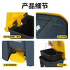 Kitchen trash can kitchen foot pedal large large capacity foot pedal with lid liner outdoor sanitation household catering commercial thickened 15L thickened foot pedal bucket