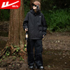 Pull back jacket men's autumn outdoor assault mountaineering jacket waterproof and windproof jacket men's black XL