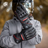 Star Knight Motorcycle Riding Electric Heated Gloves Men's Winter Warm and Velvet Thickened Cycling Equipment Gloves Black Red XL Code