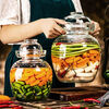 AIFENGGE pickle jar household glass thickened pickle jar pickle jar large with lid sealed Sichuan pickle pickle jar 13 catties thickened new style