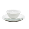 Jingqiu Jingdezhen high temperature white porcelain tableware complete set high white clay 1380 fired pure white dishes and dishes tableware set for home use high temperature white porcelain underglaze color Bailu 10 person set 70 pieces