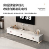 Fukai Shangnuo TV cabinet floor-standing solid wood painted simple light luxury style slate TV cabinet coffee table combination cabinet living room storage cabinet light gray 2.0 meters TV cabinet (solid wood painted surface)