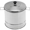 Meikejie old-fashioned stainless steel steaming rice bucket with lid for household and commercial large-capacity steaming glutinous rice artifact drain rice steamer steamer rice steaming bucket height 29 mouth diameter 28 (6 catties of rice 1cm