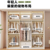 Zhuoxi ENF grade custom solid wood wardrobe bedroom household sliding door small apartment thickened storage cabinet 1.8 meters * 2.4 meters high ENF grade - whole cabinet 18MM
